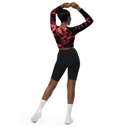 Niha - Crop top a maniche lunghe in tessuto riciclato - immagine 3
