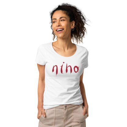 Niha - T-shirt da donna basica in tessuto organico