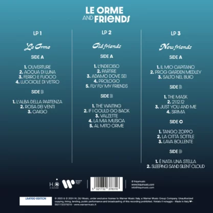 LE ORME & FRIENDS – Remastered (4 Vinili) – LIMITED EDITION 2024 - immagine 3